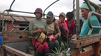 Transport of woman employees in Ecuador