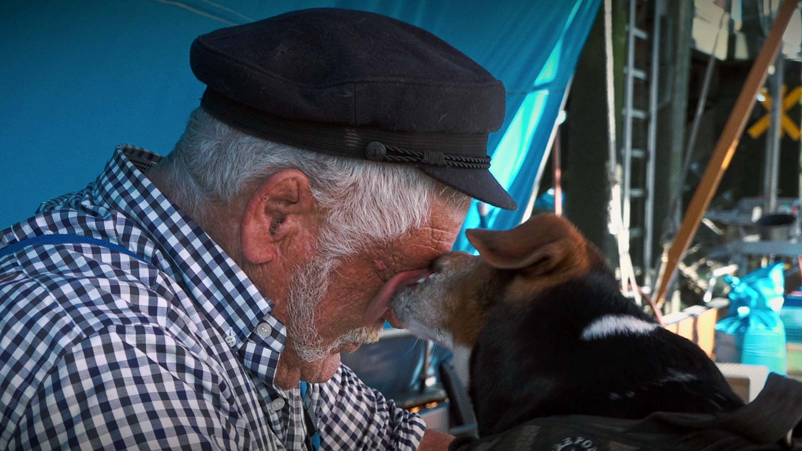 Zeeuwse-visser-Cor-Fondse met Hond Max